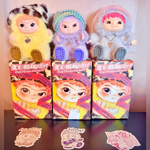 MINISO WAKUKU Fuzzy Trendy Fun Party Series Plush Blind Box